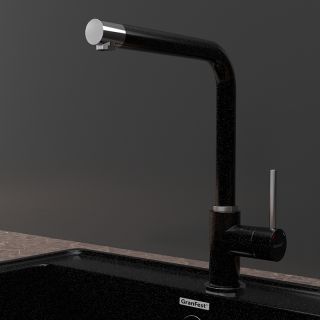 Смеситель для кухни GranFest 3651 черный